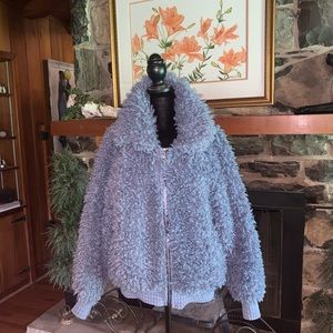 Blue sherpa jacket
